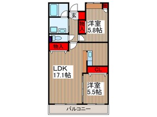 ロイヤルヒルズ中浦和の物件間取画像